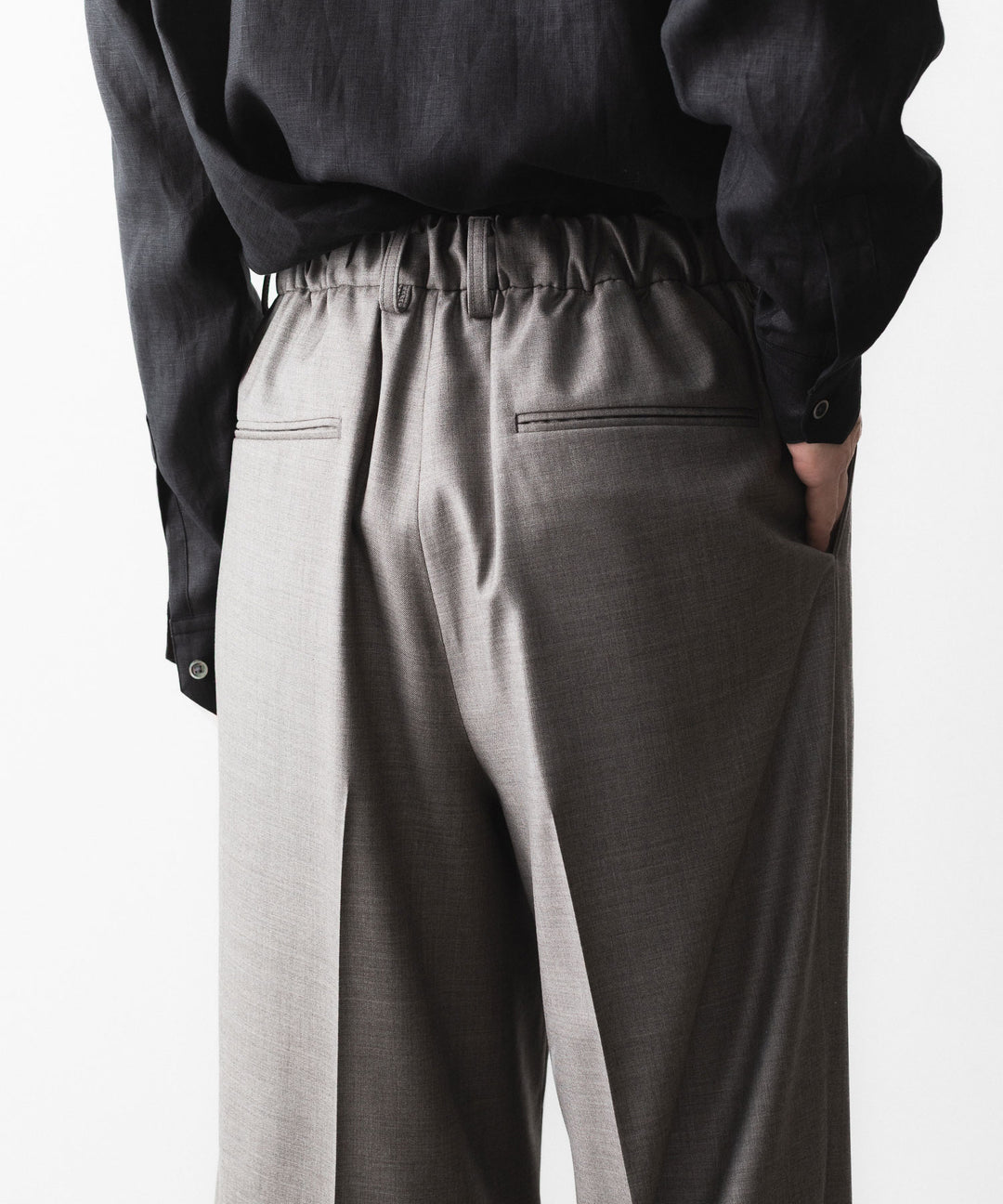 ssstein(シュタイン)のEXTRA FINE WOOL EASY LONG WIDE TROUSERS - GREIGEの公式通販サイトsession福岡セレクトショップ