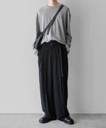 画像をギャラリービューアに読み込む, ATTACHMENT アタッチメントのSORIBIA TWILL BELTED WIDE TROUSERS-BLACKの公式通販サイトsession福岡セレクトショップ
