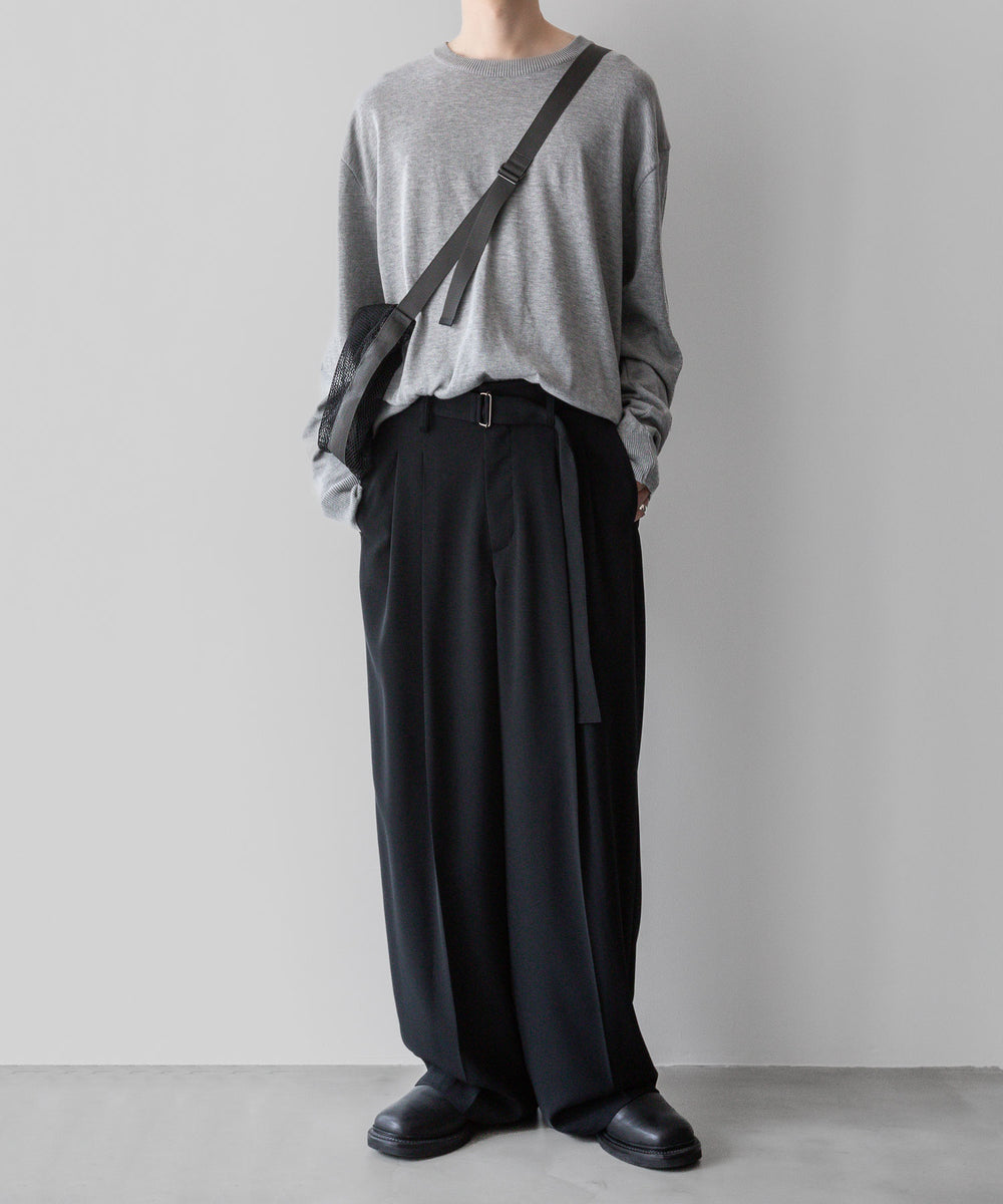 【INTÉRIM】インテリムの服 SEA ISLAND CREW KNIT - GRAY公式通販サイトsession福岡セレクトショップ