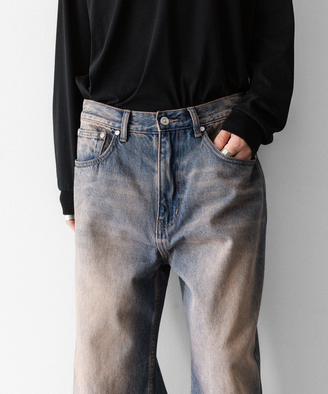 CODA コーダのDUST INDIGO ACID WASH BREAK CUT FLARED JEANSのDUST INDIGO 公式通販サイトsession福岡セレクトショップ