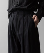 画像をギャラリービューアに読み込む, ssstein(シュタイン)の24AWコレクション SILK NEP CLOTH EASY WIDE TROUSERS - BLACK 公式通販サイトsession福岡セレクトショップ
