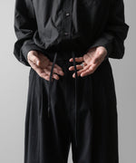 画像をギャラリービューアに読み込む, ssstein(シュタイン)の24AWコレクション SILK NEP CLOTH EASY WIDE TROUSERS - BLACK 公式通販サイトsession福岡セレクトショップ
