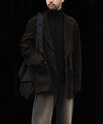 画像をギャラリービューアに読み込む, ssstein(シュタイン)のCOW NUBUCK BLAZER - DARK BROWNの公式通販サイトsession福岡セレクトショップ
