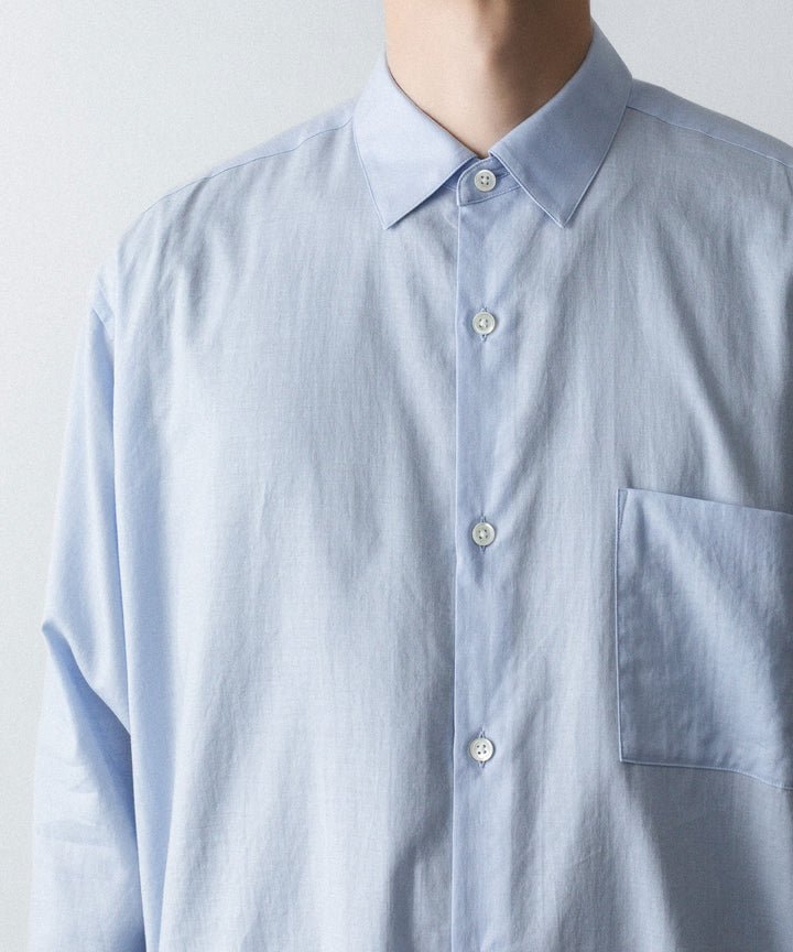 ssstein(シュタイン)のCOTTON SILK OVERSIZED LS SHIRT - SAXの公式通販サイトsession福岡セレクトショップ