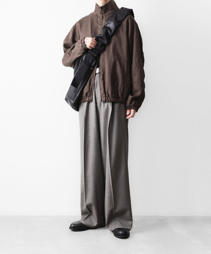 ssstein(シュタイン)のGOAT LEATHER SHIRRING HANDLE SHOULDER BAG - BLACKの公式通販サイトsession福岡セレクトショップ