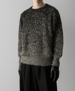 【ssstein】GLITTER FUR KNIT GRADATION CREW NECK LS - GRADATION