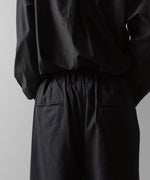 画像をギャラリービューアに読み込む, ssstein(シュタイン)の24AWコレクション SILK NEP CLOTH EASY WIDE TROUSERS - BLACK 公式通販サイトsession福岡セレクトショップ
