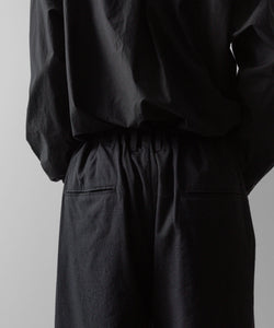 ssstein(シュタイン)の24AWコレクション SILK NEP CLOTH EASY WIDE TROUSERS - BLACK 公式通販サイトsession福岡セレクトショップ