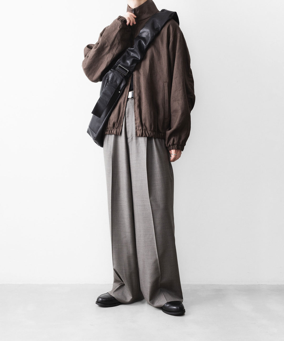 ssstein(シュタイン)のEXTRA FINE WOOL EASY LONG WIDE TROUSERS - GREIGEの公式通販サイトsession福岡セレクトショップ
