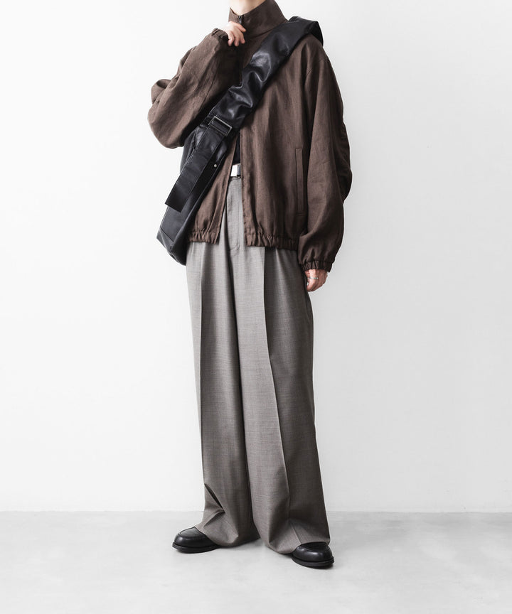 ssstein(シュタイン)のEXTRA FINE WOOL EASY LONG WIDE TROUSERS - GREIGEの公式通販サイトsession福岡セレクトショップ