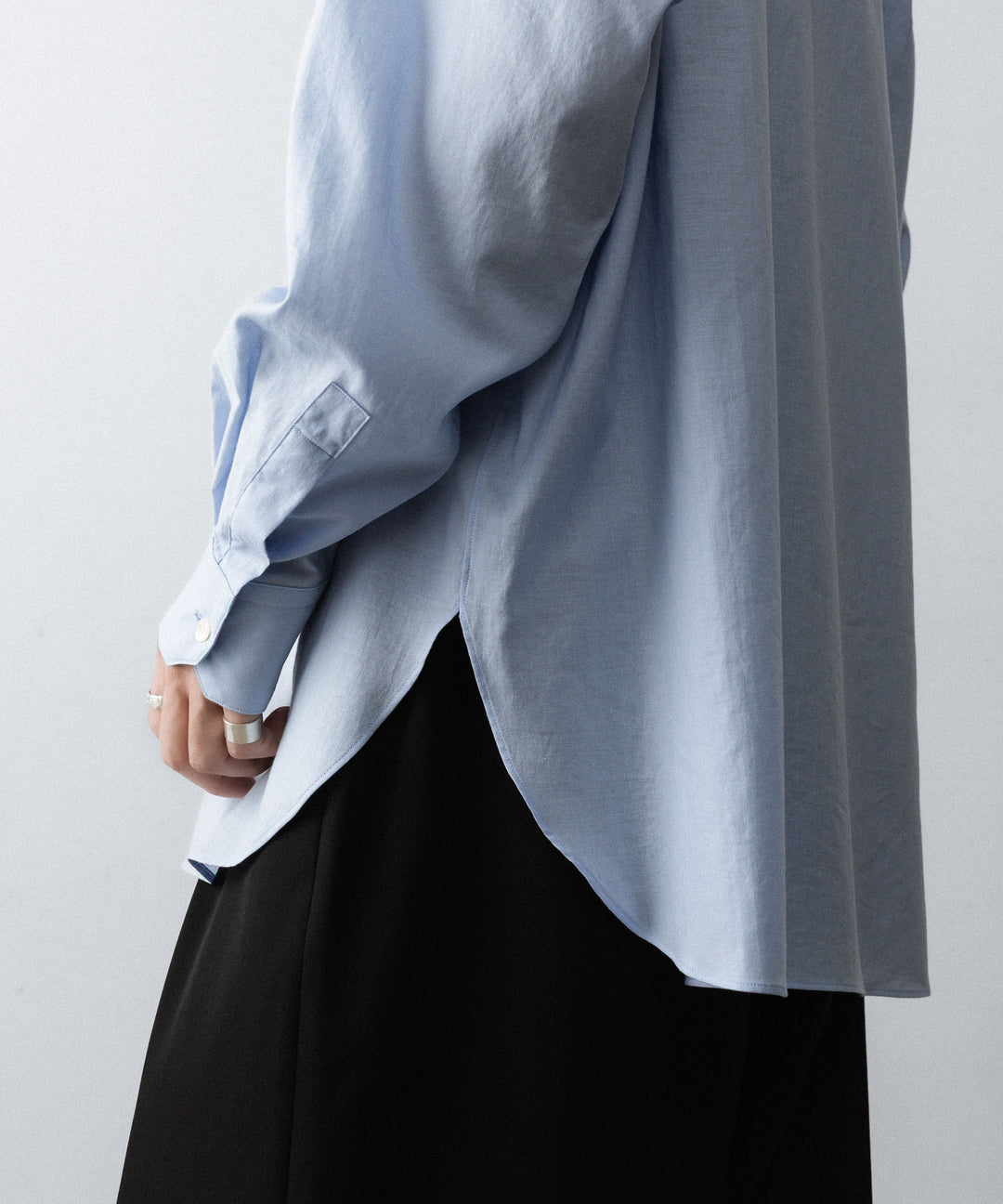 ssstein(シュタイン)のCOTTON SILK OVERSIZED LS SHIRT - SAXの公式通販サイトsession福岡セレクトショップ