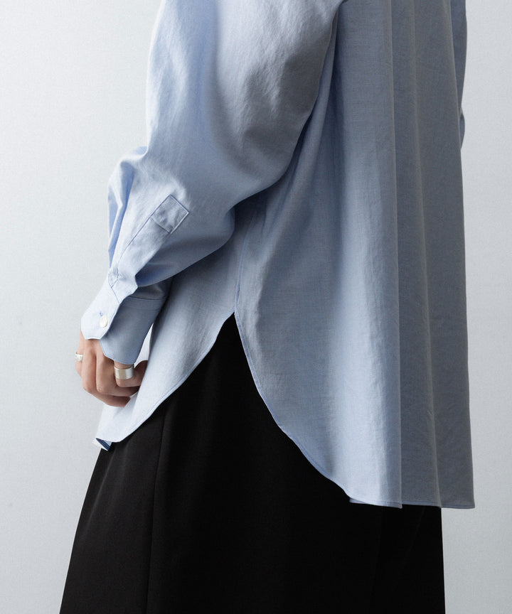 ssstein(シュタイン)のCOTTON SILK OVERSIZED LS SHIRT - SAXの公式通販サイトsession福岡セレクトショップ