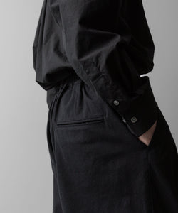 ssstein(シュタイン)の24AWコレクション SILK NEP CLOTH EASY WIDE TROUSERS - BLACK 公式通販サイトsession福岡セレクトショップ