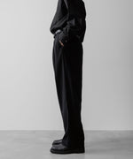 画像をギャラリービューアに読み込む, ssstein(シュタイン)の24AWコレクション SILK NEP CLOTH EASY WIDE TROUSERS - BLACK 公式通販サイトsession福岡セレクトショップ
