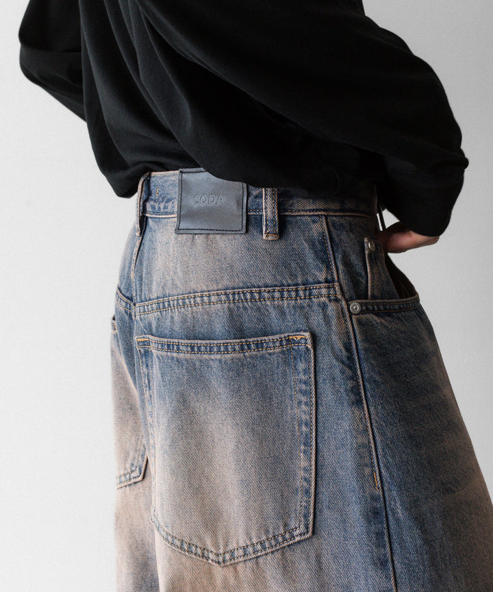 CODA コーダのDUST INDIGO ACID WASHED EXTENDED CUT LUFT JEANSのDUST INDIGO 公式通販サイトsession福岡セレクトショップ