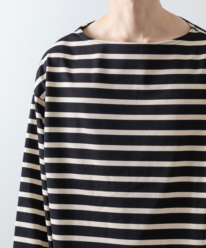 INTÉRIM インテリム 23ss HYPER BIG SUVIN GIZA BASQUE BORDER SHIRT sessionセッション福岡セレクトショップ 公式通販サイト