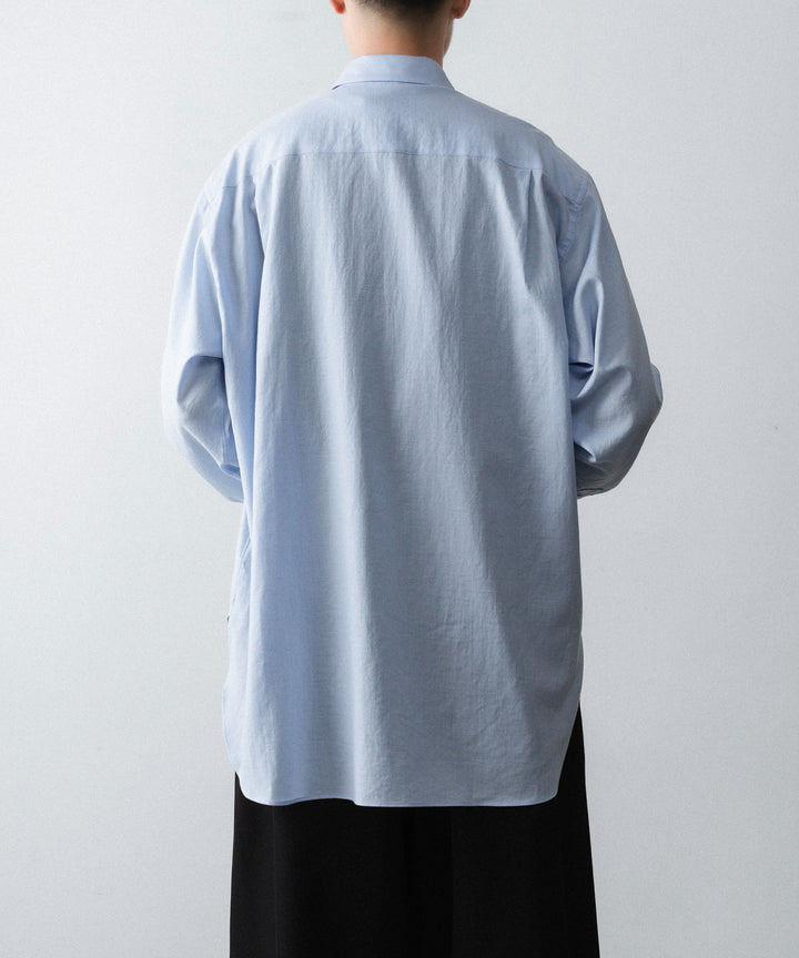 ssstein(シュタイン)のCOTTON SILK OVERSIZED LS SHIRT - SAXの公式通販サイトsession福岡セレクトショップ