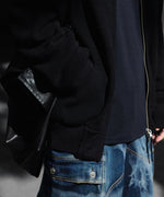 画像をギャラリービューアに読み込む, ANTHEM A アンセムエー BULKY WOOL KNIT ZIP BLOUSONのBLACK 公式通販サイトsession福岡セレクトショップ
