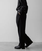 画像をギャラリービューアに読み込む, ssstein(シュタイン)の24AWコレクション SILK NEP CLOTH EASY WIDE TROUSERS - BLACK 公式通販サイトsession福岡セレクトショップ
