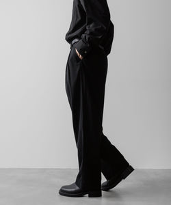 ssstein(シュタイン)の24AWコレクション SILK NEP CLOTH EASY WIDE TROUSERS - BLACK 公式通販サイトsession福岡セレクトショップ