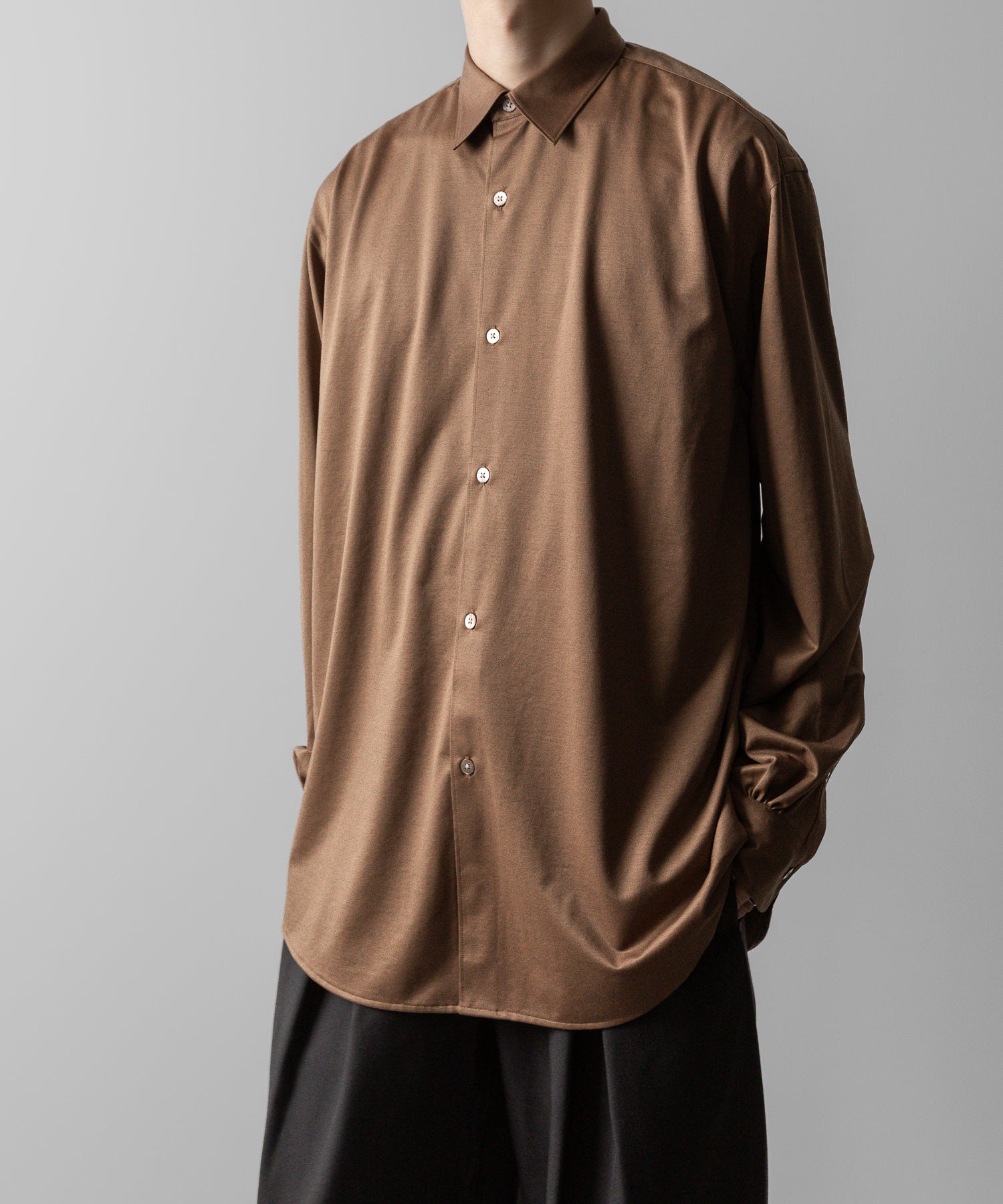 KANEMASA PHIL. カネマサフィルの46G MODEST SHIRT - COYOTEの公式通販サイトsession福岡セレクトショップ