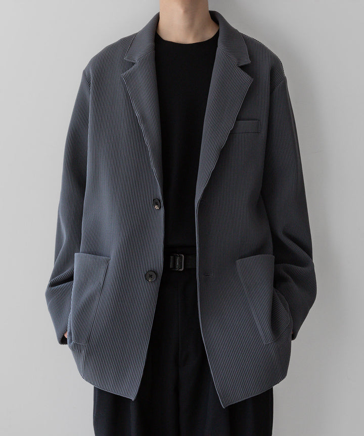 【stein】シュタインのグラデーションプリーツジャケット 公式通販 OVERSIZED GRADATION PLEATS JACKET - N.GREY