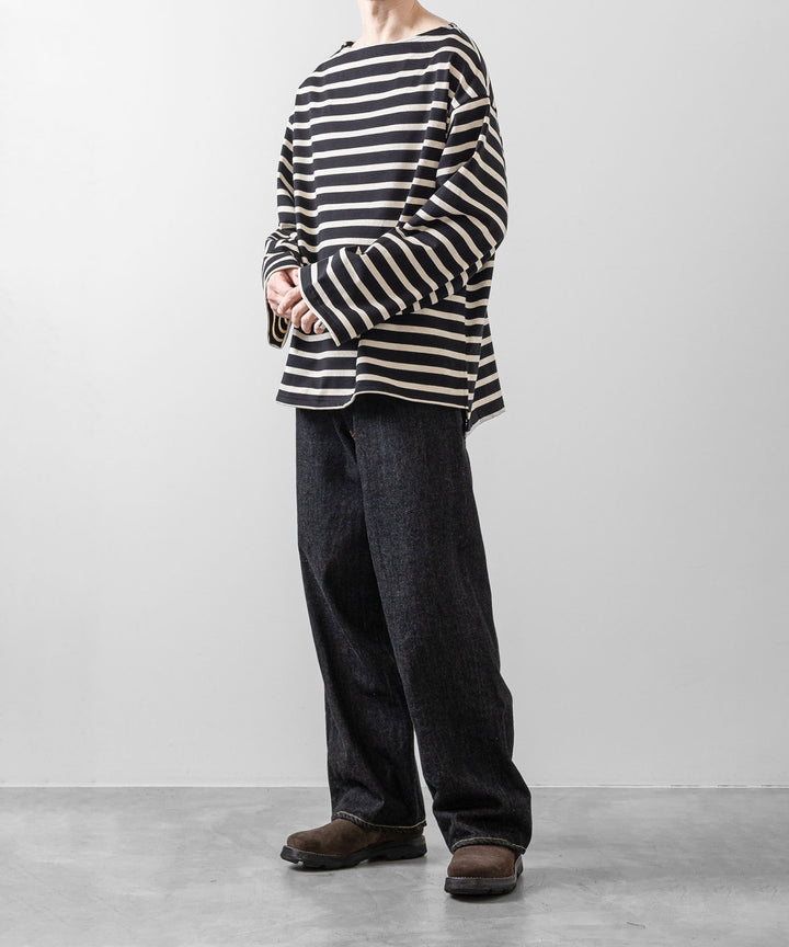 INTÉRIM インテリム 23ss HYPER BIG SUVIN GIZA BASQUE BORDER SHIRT sessionセッション福岡セレクトショップ 公式通販サイト