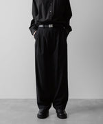 画像をギャラリービューアに読み込む, ssstein(シュタイン)の24AWコレクション SILK NEP CLOTH EASY WIDE TROUSERS - BLACK 公式通販サイトsession福岡セレクトショップ
