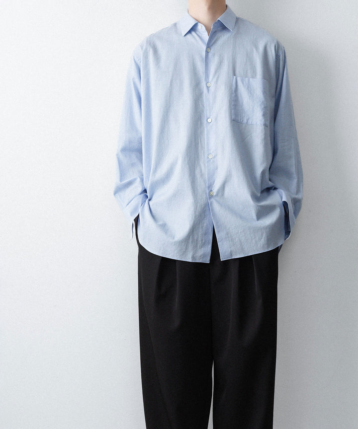 ssstein(シュタイン)のCOTTON SILK OVERSIZED LS SHIRT - SAXの公式通販サイトsession福岡セレクトショップ