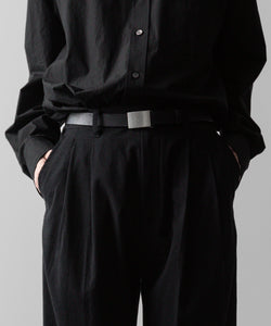 ssstein(シュタイン)の24AWコレクション SILK NEP CLOTH EASY WIDE TROUSERS - BLACK 公式通販サイトsession福岡セレクトショップ