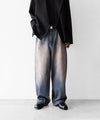 【CODA】DUST INDIGO ACID WASHED EXTENDED CUT LUFT JEANS - DUST INDIGO
