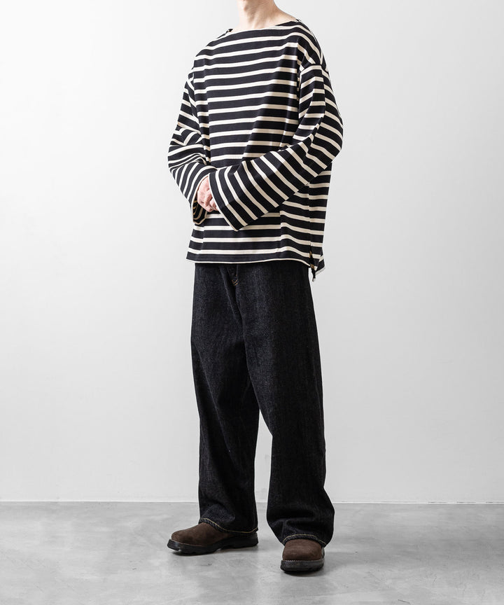INTÉRIM インテリム 23ss HYPER BIG SUVIN GIZA BASQUE BORDER SHIRT sessionセッション福岡セレクトショップ 公式通販サイト