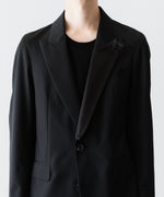 画像をギャラリービューアに読み込む, SUBLATIONS サブレーションズのSUPER140 SINGLE BREASTED JACKETのBLACK 公式通販サイトsession福岡セレクトショップ
