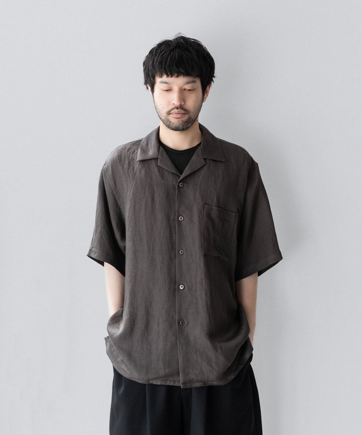 ssstein(シュタイン)のVIS/LI TWILL OVERSIZED OPEN COLLAR SS SHIRT - KHAKIの公式通販サイトsession福岡セレクトショップ