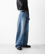 画像をギャラリービューアに読み込む, ssstein(シュタイン)のDEFORMATION WIDE DENIM PANTS - INDIGOの公式通販サイトsession福岡セレクトショップ
