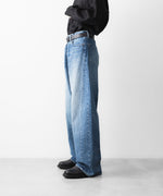 画像をギャラリービューアに読み込む, ssstein(シュタイン)のDEFORMATION WIDE DENIM PANTS - INDIGOの公式通販サイトsession福岡セレクトショップ

