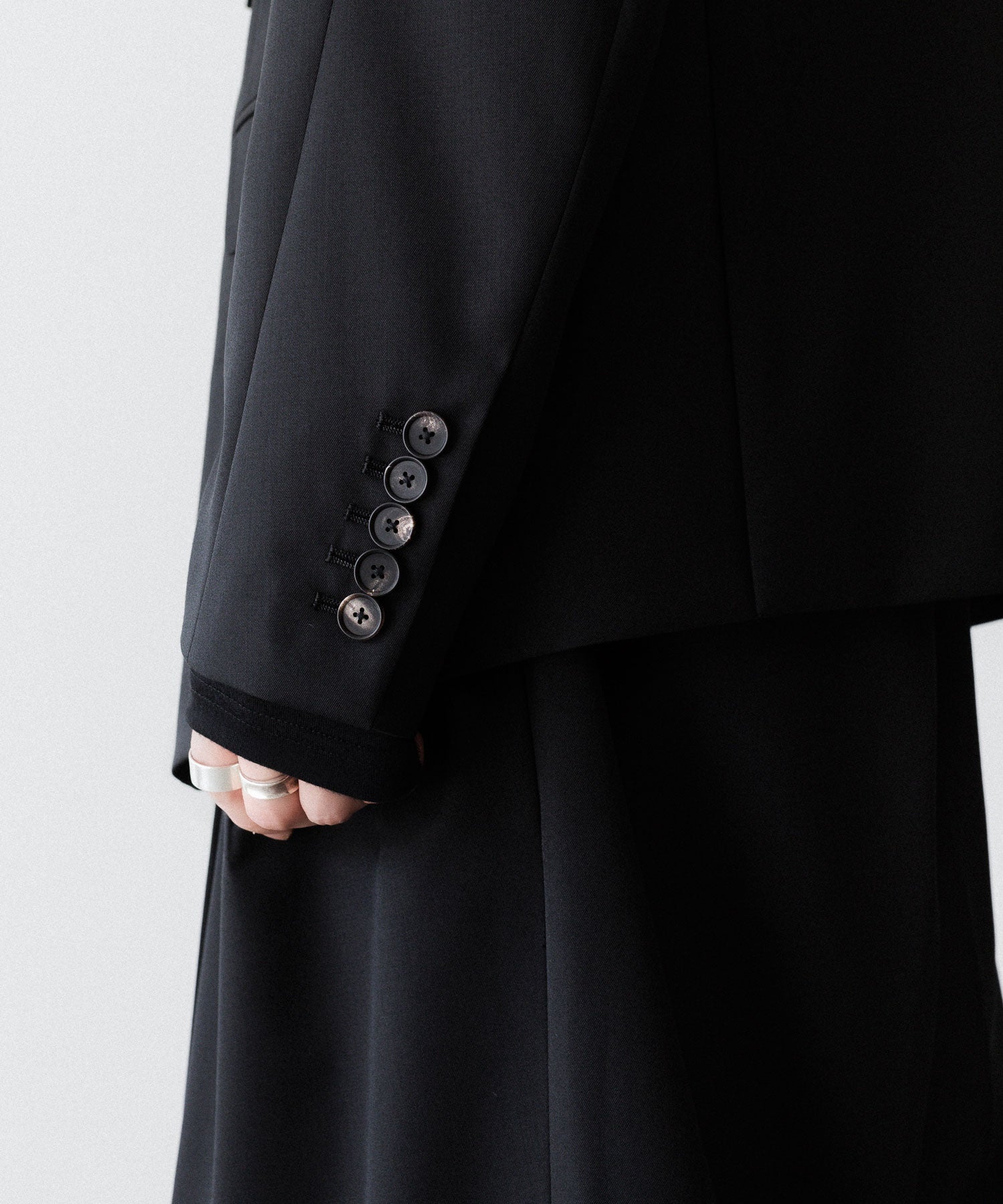 SUBLATIONS サブレーションズのSUPER140 SINGLE BREASTED JACKETのBLACK 公式通販サイトsession福岡セレクトショップ