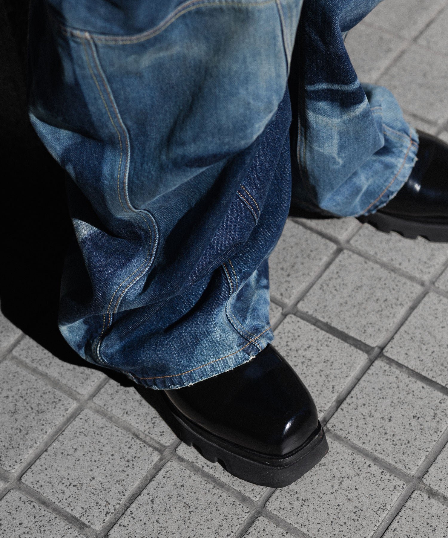 SUBLATIONS サブレーションズのDENIM BANANA CUTTING PANTSのUSED INDIGO 公式通販サイトsession福岡セレクトショップ