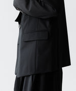 画像をギャラリービューアに読み込む, SUBLATIONS サブレーションズのSUPER140 SINGLE BREASTED JACKETのBLACK 公式通販サイトsession福岡セレクトショップ
