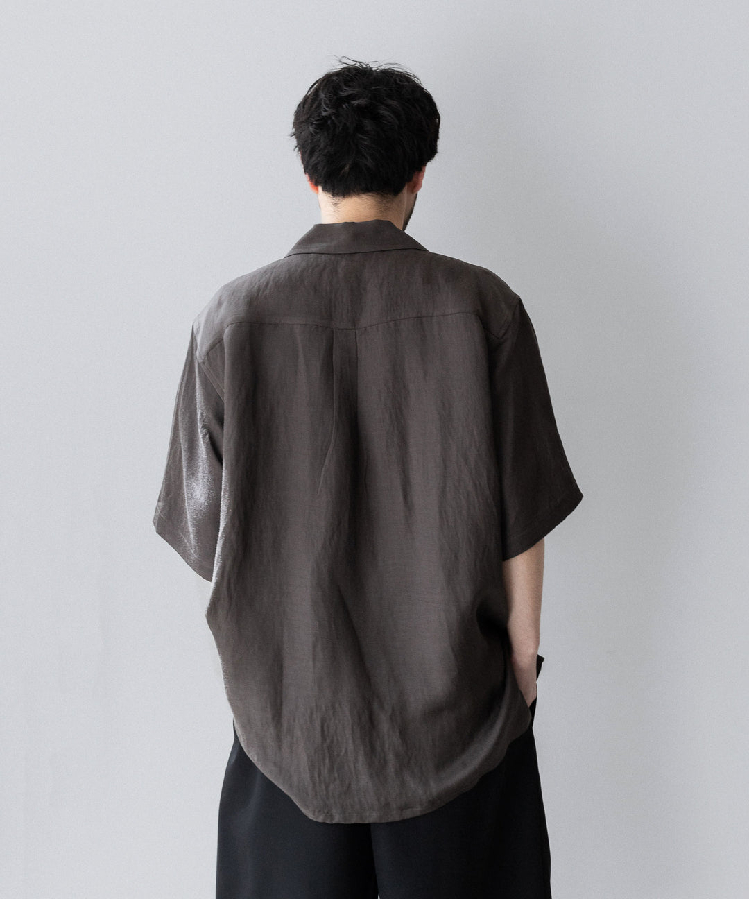 ssstein(シュタイン)のVIS/LI TWILL OVERSIZED OPEN COLLAR SS SHIRT - KHAKIの公式通販サイトsession福岡セレクトショップ