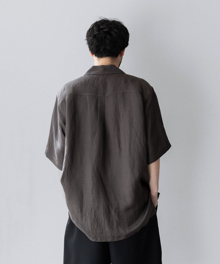 ssstein(シュタイン)のVIS/LI TWILL OVERSIZED OPEN COLLAR SS SHIRT - KHAKIの公式通販サイトsession福岡セレクトショップ