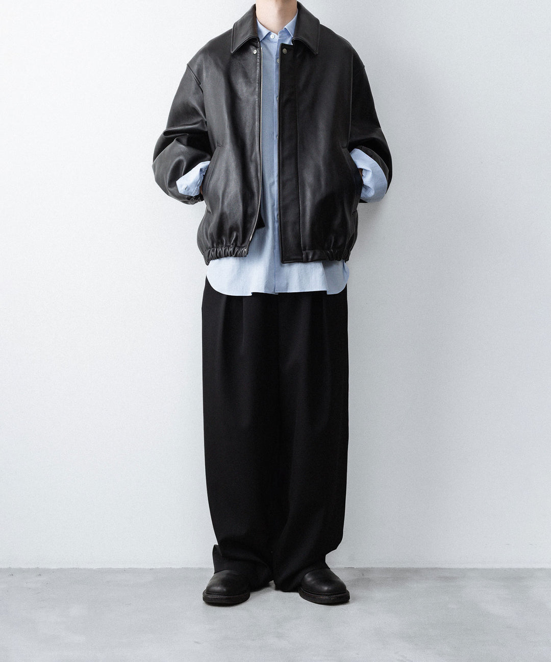 ssstein(シュタイン)のCOTTON SILK OVERSIZED LS SHIRT - SAXの公式通販サイトsession福岡セレクトショップ