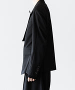 画像をギャラリービューアに読み込む, SUBLATIONS サブレーションズのSUPER140 SINGLE BREASTED JACKETのBLACK 公式通販サイトsession福岡セレクトショップ
