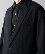 画像をギャラリービューアに読み込む, ssstein(シュタイン)の24AWコレクション SILK NEP CLOTH SINGLE BREASTED JACKET - BLACK 公式通販サイトsession福岡セレクトショップ
