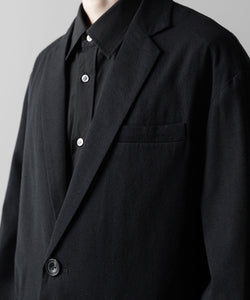 ssstein(シュタイン)の24AWコレクション SILK NEP CLOTH SINGLE BREASTED JACKET - BLACK 公式通販サイトsession福岡セレクトショップ