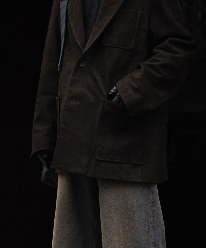 ssstein(シュタイン)のCOW NUBUCK BLAZER - DARK BROWNの公式通販サイトsession福岡セレクトショップ