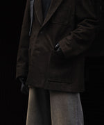 画像をギャラリービューアに読み込む, ssstein(シュタイン)のCOW NUBUCK BLAZER - DARK BROWNの公式通販サイトsession福岡セレクトショップ
