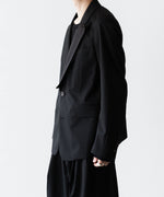 画像をギャラリービューアに読み込む, SUBLATIONS サブレーションズのSUPER140 SINGLE BREASTED JACKETのBLACK 公式通販サイトsession福岡セレクトショップ
