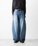 画像をギャラリービューアに読み込む, ssstein(シュタイン)のDEFORMATION WIDE DENIM PANTS - INDIGOの公式通販サイトsession福岡セレクトショップ

