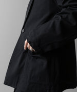 画像をギャラリービューアに読み込む, ssstein(シュタイン)の24AWコレクション SILK NEP CLOTH SINGLE BREASTED JACKET - BLACK 公式通販サイトsession福岡セレクトショップ
